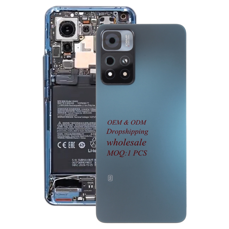 Оригинальная задняя крышка аккумулятора с крышкой объектива камеры запасные части Xiaomi для Xiaomi 11i 5G запасные части для ремонта