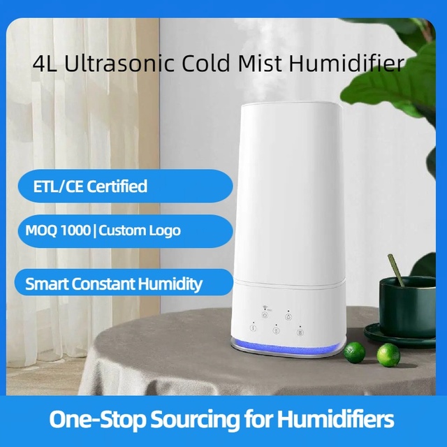 4L Humidifiers for Bedroom Large Room Home Cool Mist Humidifiers for Baby Top Fill Desk Humidifiers