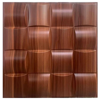 Panneau mural 3D en PVC effet bois géométrique moderne de luxe, écologique, imperméable, durable, antistatique, résistant à l'humidité, pour la maison