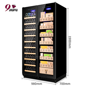 Humidor de Cigarros y Enfriador de Vino Jiufu con Compresor Grande, Doble Puerta, Puerta de Vidrio, Sin Escarcha, de Lado a Lado - Product Image 3