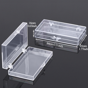 Boîte à couvercle articulé en polystyrène transparent SUNSHING, petite boîte de rangement premium pour échantillons de gel adhésif, organisateur de faux cils en acrylique - Product Image 6