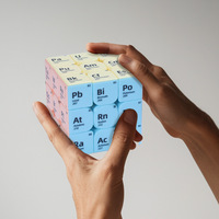 Cube magique de la table périodique avec logo personnalisé, jouet éducatif STEM pour la promotion scolaire, cadeau scientifique et outil d'apprentissage pour les entreprises