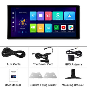 Podofo วิทยุติดรถยนต์10.36นิ้ว, วิทยุติดรถยนต์แอนดรอยด์แบบพกพา<span class=keywords><strong>4</strong></span> + 64G GPS <span class=keywords><strong>WiFi</strong></span> BT FM AirPlay รองรับกล้อง AHD - Product Image 6