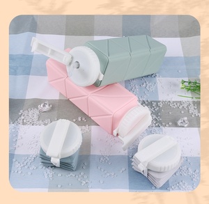 Bottiglia di acqua pieghevole in Silicone da 620ML a prova di perdite, pieghevole e perfetta per escursioni/campeggio tazza di acqua pieghevole - Product Image 4