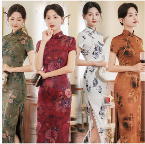 Vêtements traditionnels <span class=keywords><strong>chinois</strong></span>, cheongsams, robe chinoise, qipao, style ethnique, vêtements de mode, fête, vintage, décontracté, été, élégant - Product Image 2