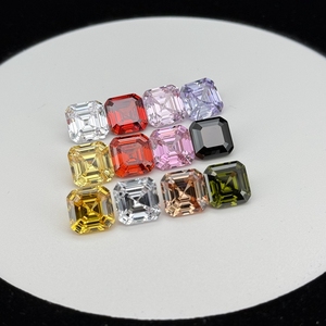 GEMAS HQ, Circonita Cúbica Sintética con Corte Asscher <span class=keywords><strong>de</strong></span> 3x3mm a 10x10mm, Piedras Preciosas <span class=keywords><strong>de</strong></span> Circonita Cúbica 5A en Varios <span class=keywords><strong>Colores</strong></span> en Oferta - Product Image 2