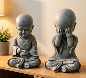 Figura de Buda <span class=keywords><strong>Monje</strong></span> Sentado de Resina, <span class=keywords><strong>Monje</strong></span> Pequeño al por Mayor - Product Image 4