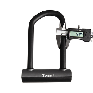 Tonyon 액세서리 도난 방지 보안 스틸 체인 오토바이 스쿠터 자전거 스틸 철 <span class=keywords><strong>U</strong></span> 자전거 잠금 장치 - Product Image 3