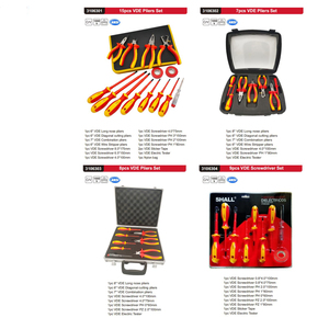 7 cái Bộ Tuốc nơ vít điện từ VDE 1000V cách điện <span class=keywords><strong>Phillips</strong></span> và tua vít có rãnh ph0x60 ph1x80 ph2x100 - Product Image 5