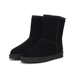 <span class=keywords><strong>Botas</strong></span> de Invierno Elegantes hasta el Tobillo para <span class=keywords><strong>Mujer</strong></span>, Uggs de Alta Calidad del Fabricante, Parte Superior de Gamuza y Piel Sintética - Product Image 1