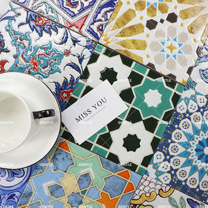 Benutzer definierte glatte Marokko klassische geprägte glasierte Muster Art <span class=keywords><strong>Deco</strong></span> Luxus Wandfliesen - Product Image 6