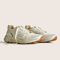 Chaussures pour hommes personnalisées, vintage, en cuir véritable, semelle épaisse, légères, respirantes, chaussures de course décontractées, baskets