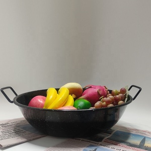 Hot <span class=keywords><strong>Sale</strong></span> Spanische <span class=keywords><strong>Paella</strong></span> Pfanne Doppel ohren Emaille Bratpfanne 16cm bis 40cm mit Griffen - Product Image 6