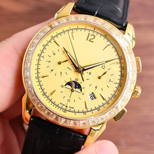 Fashion High Quality Mens High-end Watch Power Reserve Chronograph Pulsometer Automatic Sapphire Crystal Stainless Steel Case - Product Image 2