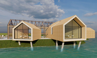 DYCE Maison en bois préfabriquée de luxe moderne avec structure en acier, petite résidence confortable, hôtel conteneur, vacances en bord de mer