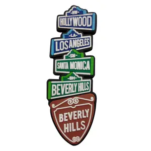 New York du lịch quà lưu niệm Los Angeles PVC tủ lạnh dán keo mềm thả keo San Francisco lưu niệm tủ lạnh nam châm - Product Image 1