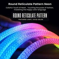 Lampes à pixels adressables LED DC5V 12V 24V 14MM 16MM WS2812 WS2811 360 °   Rubans lumineux LED néon flexibles RGB RGBIC ronds