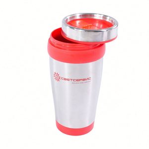 Tasse à café écologique, bouteille d'eau, thermos à double paroi, logo personnalisé par sublimation, tasse de voyage en acier inoxydable isolée sous vide avec poignée - Product Image 2