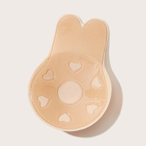 방수 보이지 않는 유방 리프트 테이프 재사용 Pezoneras 자기 접착 실리콘 브래지어 젖꼭지 귀여운 토끼 젖꼭지 커버 - Product Image 6