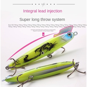 Esca di pollo piccante con demone Luya Beat Bass Sanben Hook per la <span class=keywords><strong>pesca</strong></span> fluviale e in mare per le specie Zander - Product Image 2
