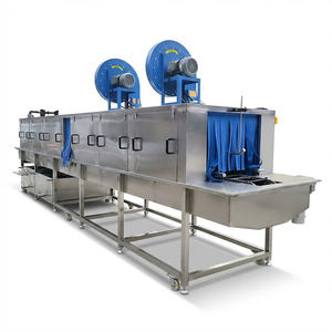 Laveuse automatique industrielle de caisses en plastique SUS304 haute pression pour paniers, plateaux et palettes, pour les industries alimentaire et médicale - Product Image 1