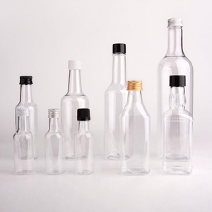 Logo in ấn 50ml <span class=keywords><strong>Mini</strong></span> nhựa chai rượu vang 150ml 250ml 750ml bán buôn nhựa dùng một lần rượu vang rượu chai rum Chai PET - Product Image 1