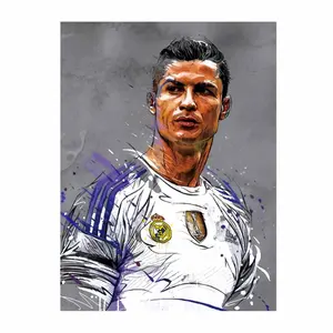 Wholesale 3D Decorative Messi 3D Lenticular Poster Wall Decor 3D Print Changing Picture Football Poster