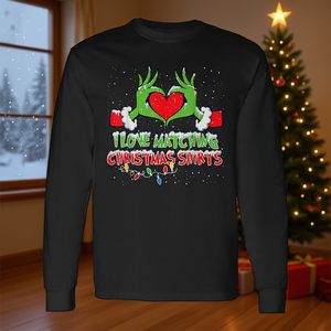 Camisetas Navideñas a Juego para Parejas, Camiseta de Manga Larga con Diseño Navideño - Product Image 3