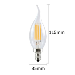 Vente directe d'usine 110V/220V <span class=keywords><strong>ampoule</strong></span> <span class=keywords><strong>LED</strong></span> éclairage intérieur <span class=keywords><strong>Dimmable</strong></span> Vintage C35 bougie E27 Base <span class=keywords><strong>flamme</strong></span> <span class=keywords><strong>LED</strong></span> ampoules à Filament - Product Image 3