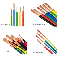 Cable Eléctrico H07V-U de 1.5mm, Cobre Puro Trenzado, Aislamiento de PVC, para Cableado de Edificios y Viviendas