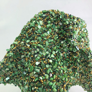 Tổng hợp Holographic 3D chất rắn Kim Cương Đính cườm đính vải bán buôn lấp lánh kim cương Crepe vải - Product Image 3