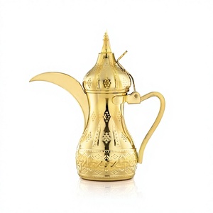 Antique World Overseas <b>Arabic</b> Drinkware Tableware Coffee Tes Serving Dallah Pot Metal Brass Made Custom Design Engraved Handmade - Product Image 1
