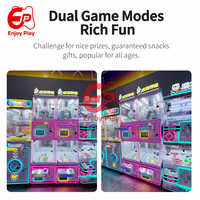 Nouvelle Machine à Pinces en Métal Double Couche Style Arcade, Attrape-Prix 2-en-1 avec Plateau Tournant, Support Anglais et Espagnol, Marque Enjoy