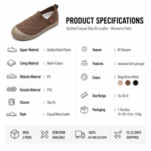 <span class=keywords><strong>Chaussures</strong></span> plates décontractées en maille pour femmes avec logo personnalisé OEM, respirantes, légères, semelle souple, confortables pour maman, hiver et toutes saisons - Product Image 2