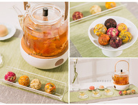 Magnifique Cadeau : Thé Comprimé aux Saveurs Mixtes, Boule de Thé Fleurissant aux Saveurs Assorties
