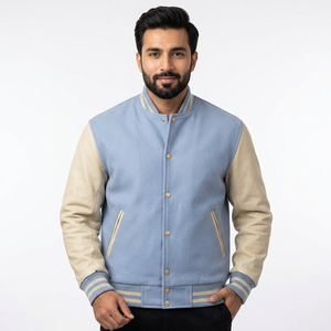 Chaqueta Varsity de Lona Personalizada para Hombre, Bordado Frontal, Calidad Premium, Precio al por Mayor, Gran Venta - Product Image 1