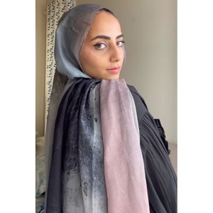 Foulard Hijab en Coton Modal Imprimé Respirant, Motif Floral Viscose, Foulard Musulman à Pois Feuilles d'Automne, Hijab Modal Floral en Gros - Product Image 1