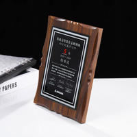 Nouvelle Arrivée Plaque de Retraite Gravée Plaque de Récompense d'Entreprise Plaque de Cérémonie Certificat Cadre Mural en Bois