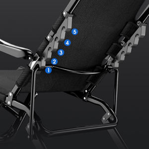 عرض خاص قابل للتعديل مع وسادة لؤلؤ محمولة قابلة للطي أثاث ترفيهي داخلي خارجي مسند ظهر للاستخدام في الحديقة - Product Image 6