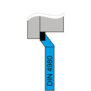 Herramienta de corte soldada Fervi para fresado, 16 mm de ancho, 110 mm de largo, estándar DIN 4980 - Product Image 1