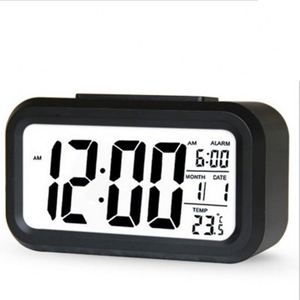 Large Lcd Display Low Sensor Technology Soft Night Light Watch Digital Alarm Clock - Product Image 3