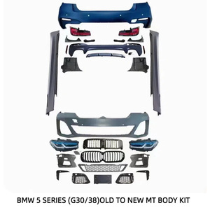 Kit de Actualización para Serie 5 2018-2022, Parachoques Delantero de Plástico ABS de Alta Calidad, Faros Delanteros, Luces Traseras, Nuevo G30 2018-2021, Nuevo Auto B - Product Image 6