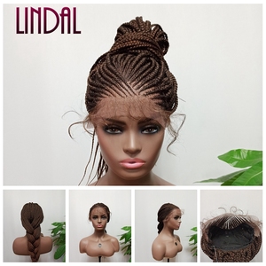 Factory Price 180% Density Lace Front Braided <strong>Wig</strong>, Brazilian Virgin Synthetic Hair <strong>Wigs</strong>, Hd <strong>Braid</strong> Lace <strong>Wigs</strong> for Women Lace Front - Product Image 2