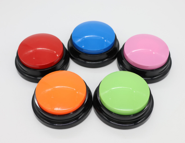 Plastic Dog Talk Voice Recording Button Pet Button for Communication Pet Training   Button