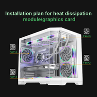 Casing PC MATX ITX Grosir, Mendukung Pendingin Air 360mm, Panjang VGA 400mm, Dilengkapi Port USB 3.0
