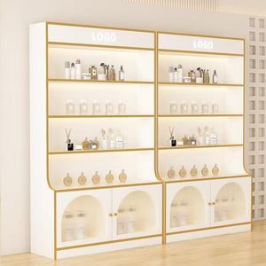Exhibidor de Cosméticos, Mueble de Exhibición para Salón de Belleza, Mueble de Exhibición para Uñas con Puerta de Vidrio, Estantes para Productos para el Cuidado de la Piel, Estantes de Múltiples Niveles - Product Image 2
