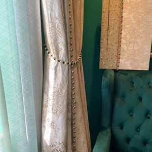 2025 mètres <span class=keywords><strong>blanc</strong></span> Floral haute précision tissu nouveau Jacquard salon rideaux chambre occultant rideaux de confidentialité - Product Image 3