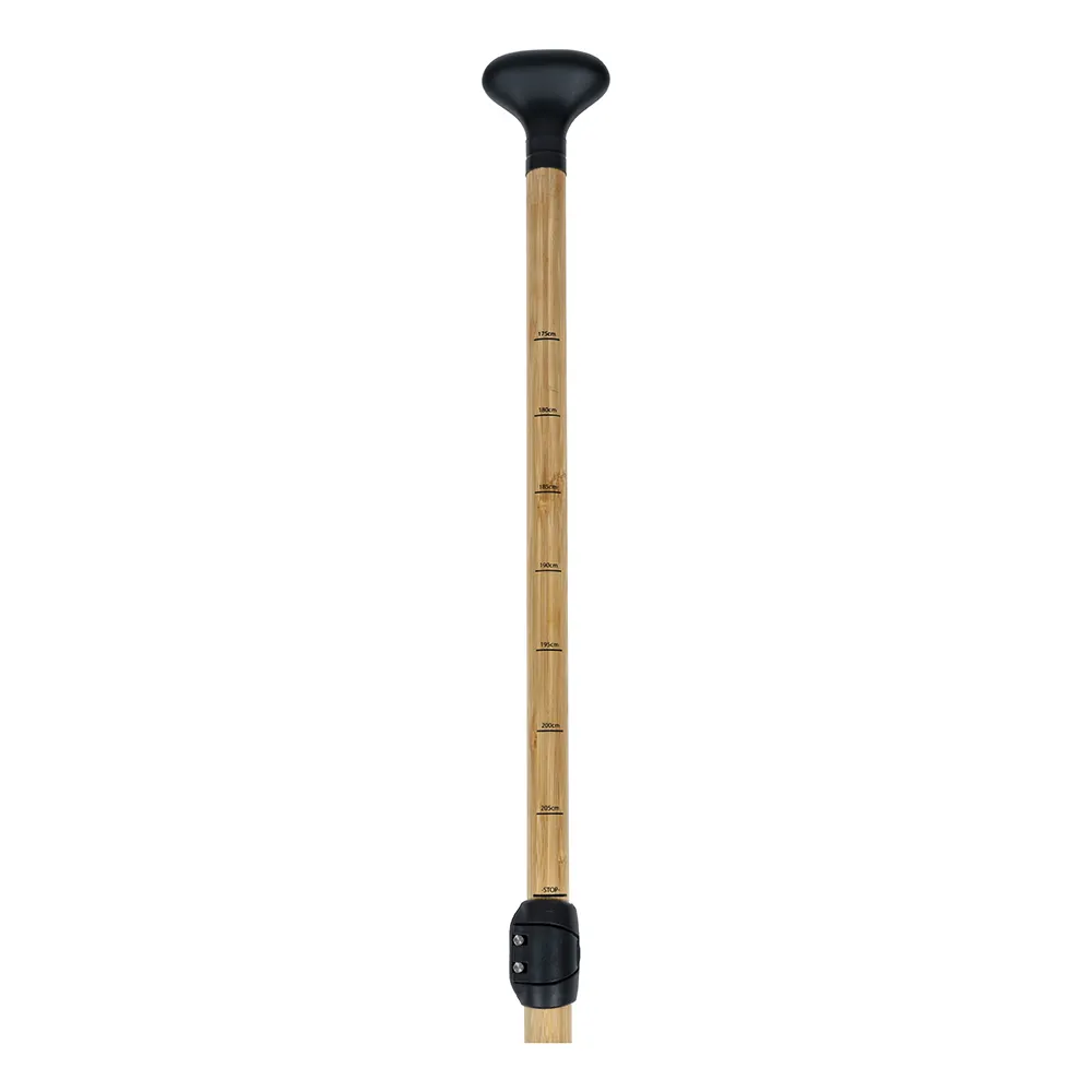 Bambu cilt SUP Paddle karbon karbon Fiber malzeme 3 bölümler 760g hafif ayarlanabilir kürek 175-210CM