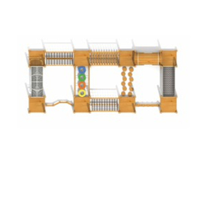 Parco <span class=keywords><strong>Giochi</strong></span> in Legno Personalizzato di Eccellente Qualità con Scivolo e Arrampicata per <span class=keywords><strong>Bambini</strong></span> Venduto Direttamente dalla Fabbrica - Product Image 3