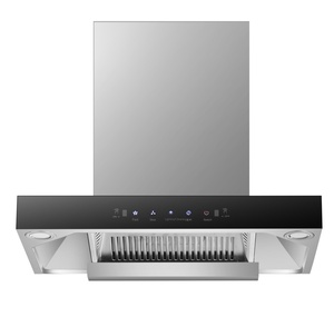 Hotte aspirante murale en acier inoxydable 600 mm, grande puissance, moteur en cuivre, forme en T, pour cuisine, classe d'efficacité énergétique - Product Image 1